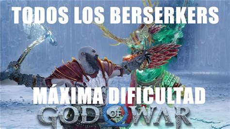 TODOS LOS BERSERKERS DAME GOD OF WAR SIN DAÑO ESPAÑOL LATINO 4K