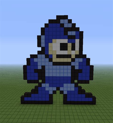 Minecraft Pixel Art Helper Megaman