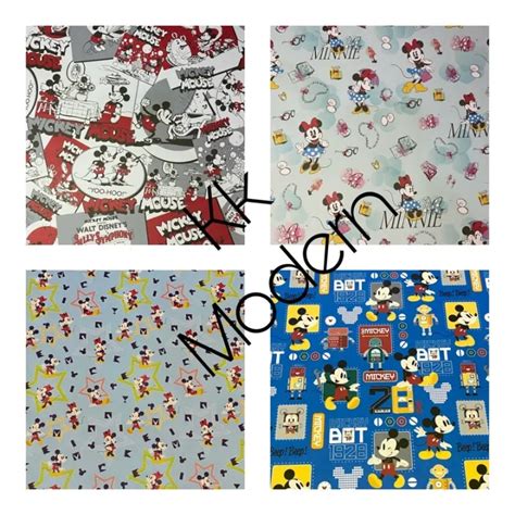 Kertas Kado Sansan Wawa Motif Mickey Mouse Minie Mouse Sanwa Doff