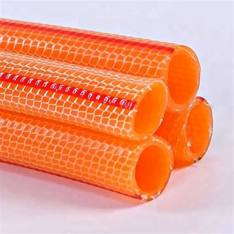 Clear PVC Braided Hose Reinforced Pipe For Oil Water China Flexible