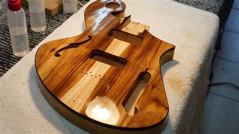 Handmade Electric Guitar From Salvaged Acacia Tone Revival Guitars