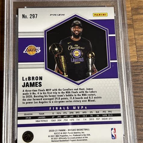 Panini Mosaic Basketball Lebron James Finals Mvp Camo Pink