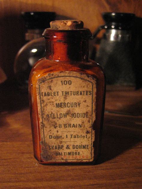 Mercury Poison Antique Quack Medicine Bottle Etsy Vintage Medicine