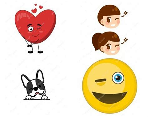 Mẫu icon nháy mắt đẹp, dễ thương vector AI, EPS, PSD