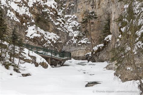 Johnston Canyon Winter Hike Hiking Johnston Canyon In Winter