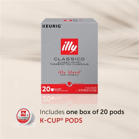 Illy Coffee K Cups Coffee Pods For Keurig Coffee Maker Classico