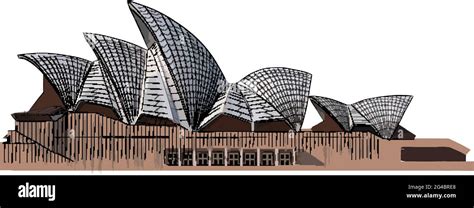 Sydney Opera House Aus Dem Wasser Stock Vektorgrafiken Kaufen Alamy