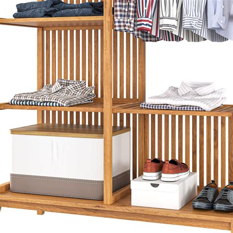 Ikea Nordkisa Wardrobe - Bamboo - 3D Model for Corona