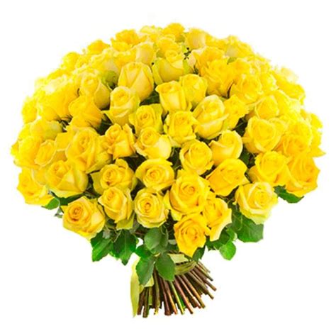 Roses Bouquet Of 101 Yellow Roses