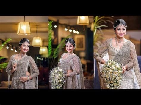 Nayanathara Wickramarachchi Hot Wedding Dress YouTube