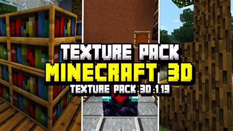 PACK DE TEXTURAS 3D Para MINECRAFT PE 1 19 Texture Pack 3d TEXTURAS