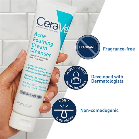 Cerave Acne Foaming Cream Cleanser 150ml Am Store