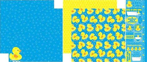 Reminisce Set Rubber Ducky Duck Papers And Stickers Etsy Sticker