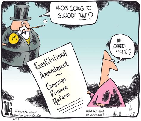 Political cartoon U.S. Campaign Finance Reform | The Week