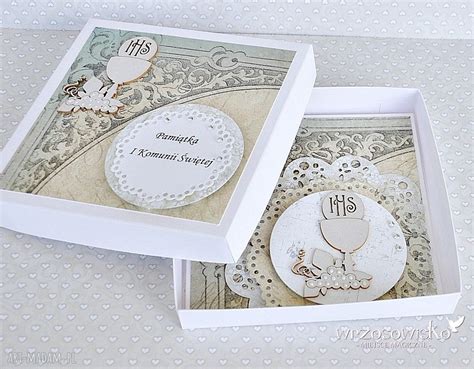 ręcznie robione scrapbooking kartki kartka na komunię