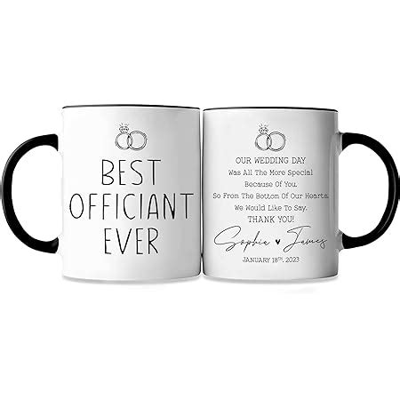 Amazon Personalized Best Officiant Ever Coffee Mug Custom Mug