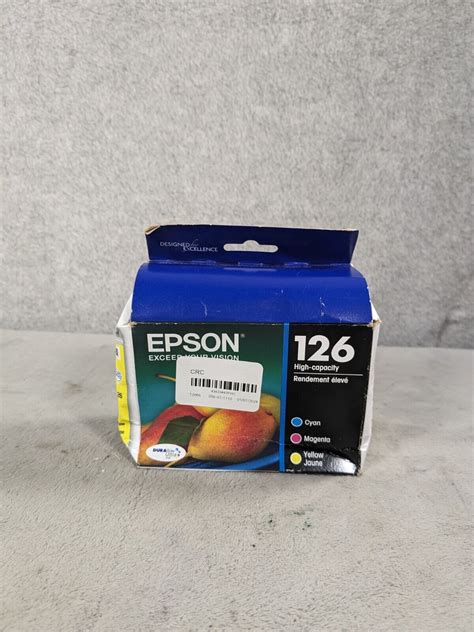 Used Genuine Epson 126 High Capacity Ink Cartridge Cyanmagentayellow Exp 022015 Ubbthreads