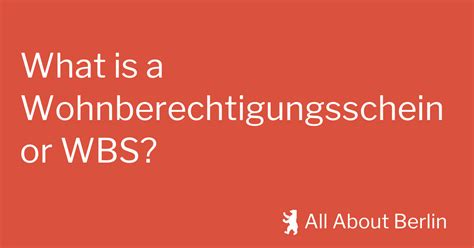 What Is A Wohnberechtigungsschein Or WBS All About Berlin