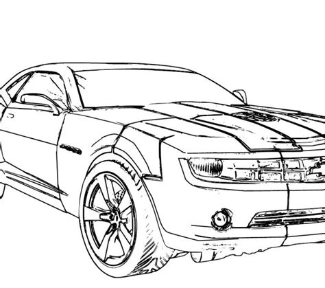 Camaro Coloring Pages Chevy Drawing Chevrolet Cars Car Corvette Silverado Outline 1969 Truck Z06