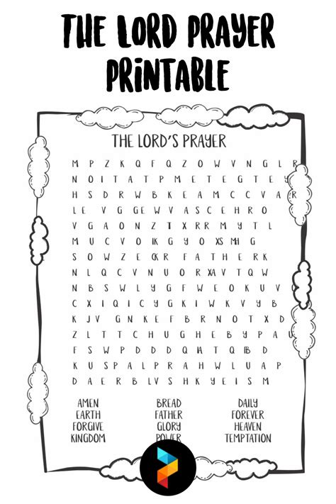 Free Printable The Lord S Prayer