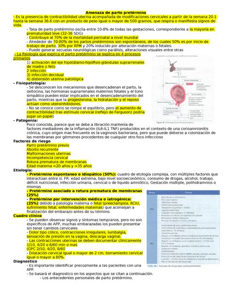 5 Amenaza De Parto Pretermino Ginecologia Y Obstetricia II UAQ