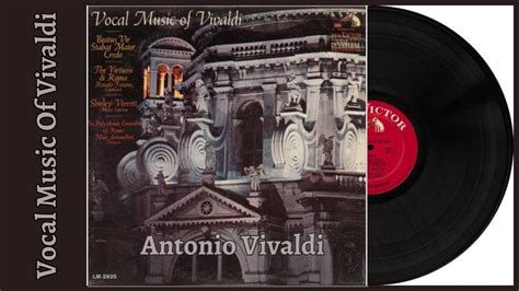 Vocal Music Of Vivaldi By Antonio Vivaldi Virtuosi Di Roma Collegium