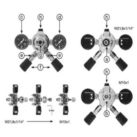 Regulator Presiune JBL ProFlora M001 Duo Pentru 2 Acvarii