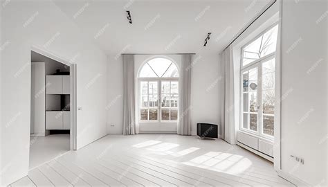 Premium AI Image | Empty white living room in modern house professional