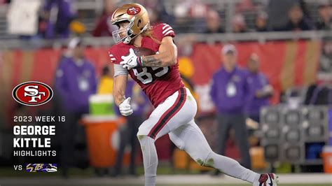 Every George Kittle Catch From His 126 Yard Game In Week 16 49ers