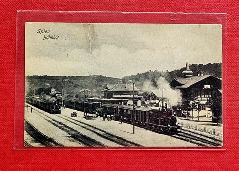 Spiez Bahnhof Eisenbahn Dampfzug 1911 Kaufen Auf Ricardo