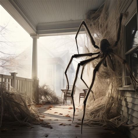 Premium AI Image | giant spider attack