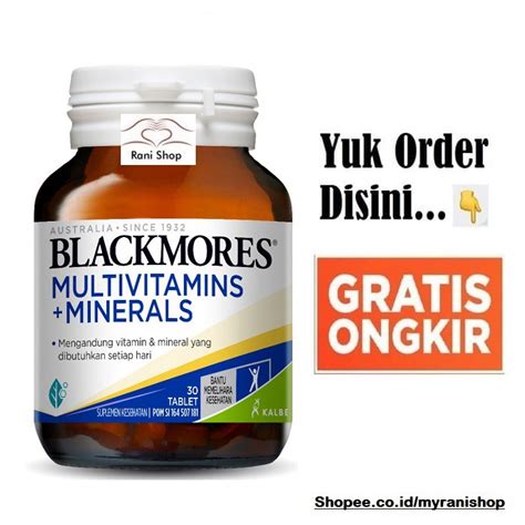 Jual Blackmores Multivitamins Minerals Isi Vitamin Kesehatan Tubuh