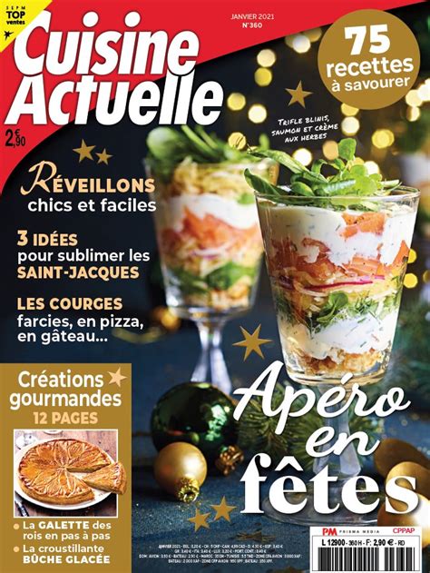 Magazine Cuisine Actuelle abonnement à prix réduit