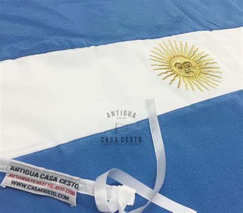 Bandera Argentina de Ceremonia para Jardín de Infantes Casa Cesto