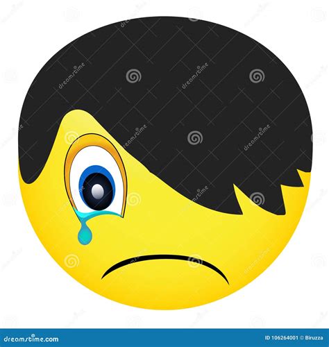 Emoji Isolou Se No Fundo Branco Cara Do Smiley Pessoa Do Emo