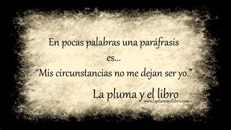 Qu Es Una Par Frasis La Pluma Y El Librola Pluma Y El Libro