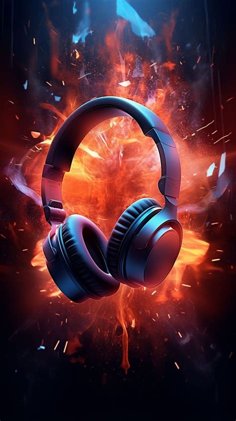 Black Headphones Aesthetic Wallpaper | Music poster ideas, Music ...