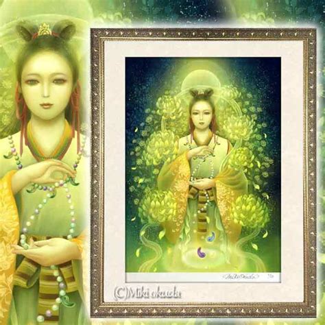 【菊理媛尊】Sサイズ│神様の絵│開運画│幸運を呼ぶ絵画 │ジクレー版画 | 光の幻想アート・観稀舎（みきしゃ）
