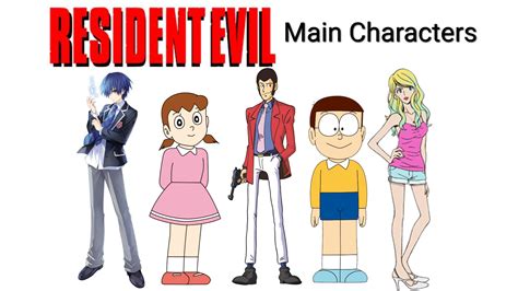 Resident Evil Anime Main Characters by Fredrick03 on DeviantArt