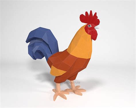 Paper Mache Sculpture, Sculptures, Diy Paper, Paper Crafts, Goat Gifts, Rooster Print, Rooster ...