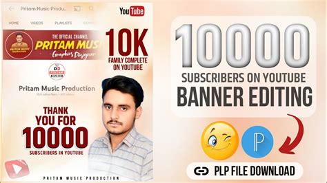 K Complete Subscriber Banner Editing K Subscriber Banner Editing