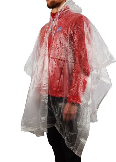 Poncho De Pluie Unisexe Een Maat 2 Pièces Dans Lemballage Transparent