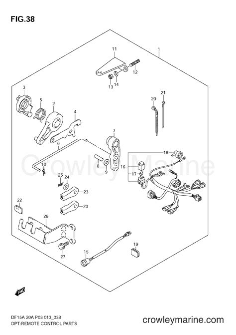 OPT REMOTE CONTROL PARTS NOT FOR US MARKET Serial Range Four Stroke