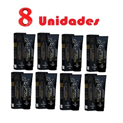 Atacado Revenda 8 Pomada Premium 150 G Pomada FisioFort Preta Shopee