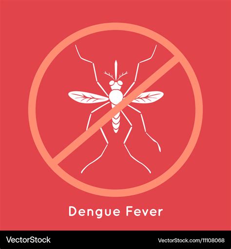 Dengue Fever Poster Royalty Free Vector Image Vectorstock