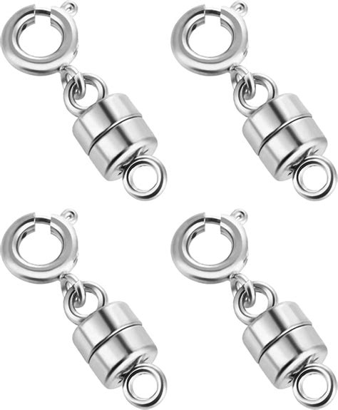 4 Pack Magnetic Necklace Clasps And Closures Magnetic Jewelry Clasps Connector Locking Magnetic