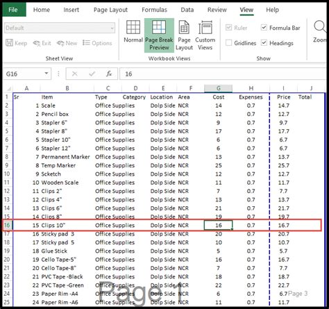 Como remover uma quebra de página no Excel