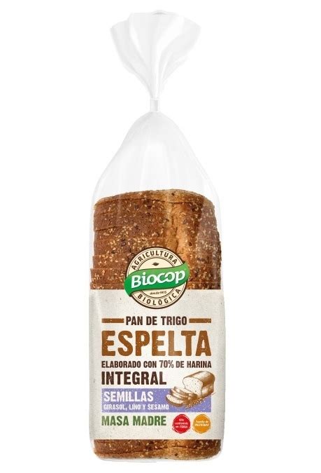 Pan De Molde Espelta Integral Con Semillas La Ecolóxica