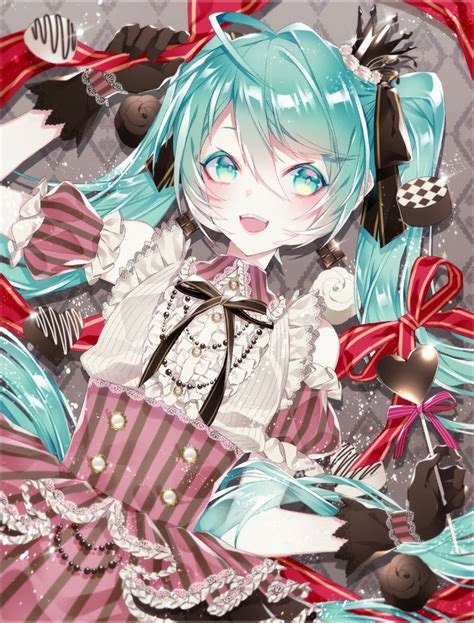 初音ミク バレンタインミクさん 1055のイラスト Pixiv バレンタインイラスト イラスト 初音ミク 可愛い