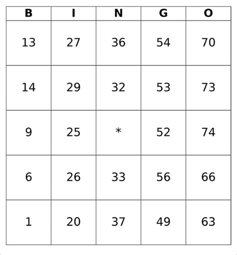 Blank Bingo Template 15 Psd Word Pdf Vector Eps Format Download